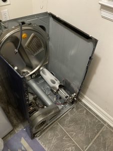 Dryer, after most of the guts have been removed